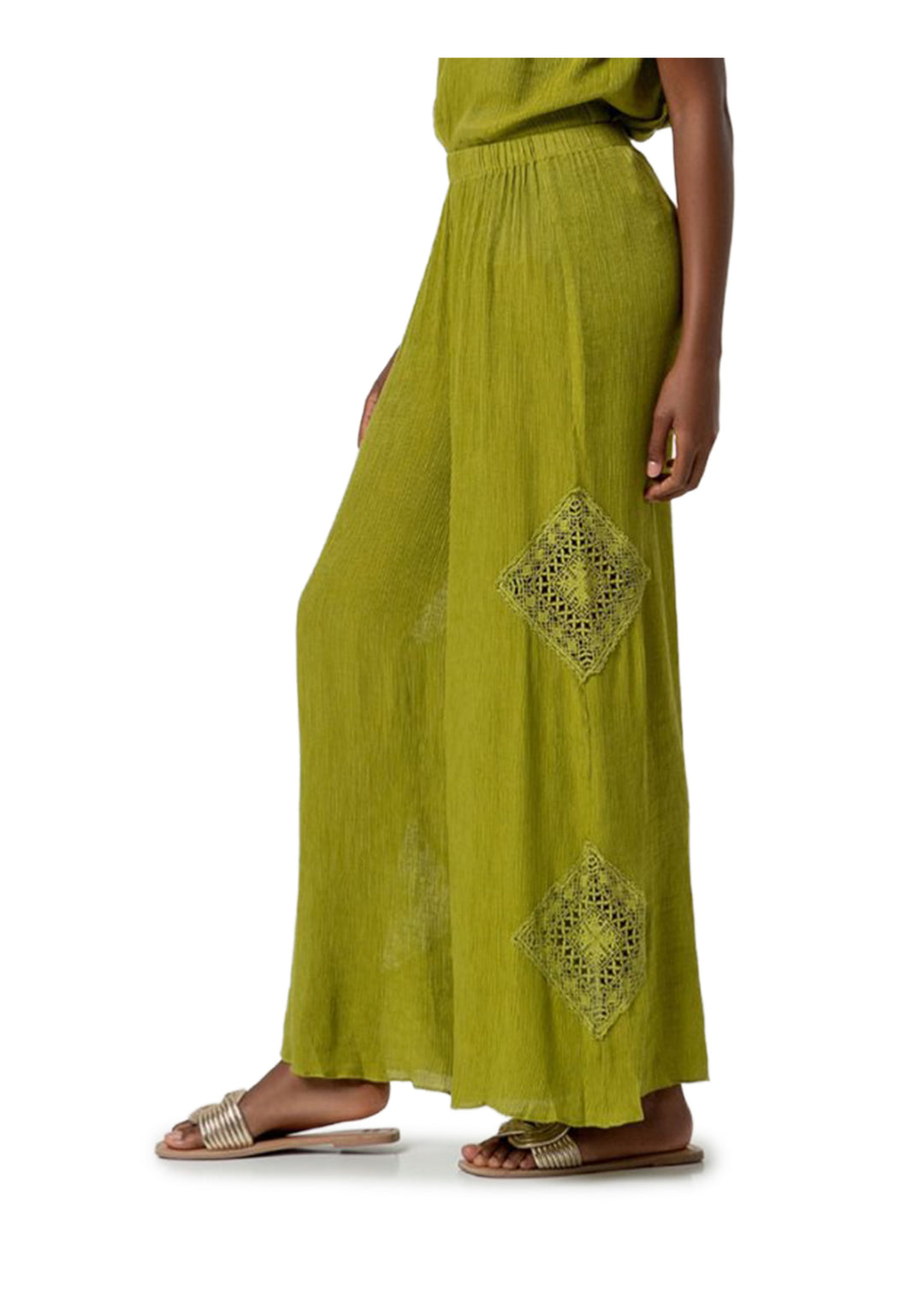PANTALONE DONNA Verde Surkana