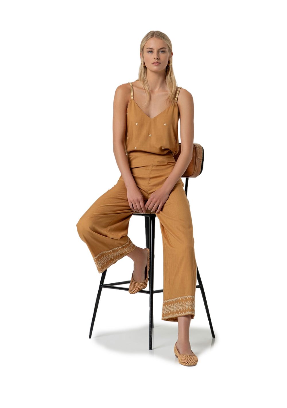 PANTALONE DONNA Cammello Surkana