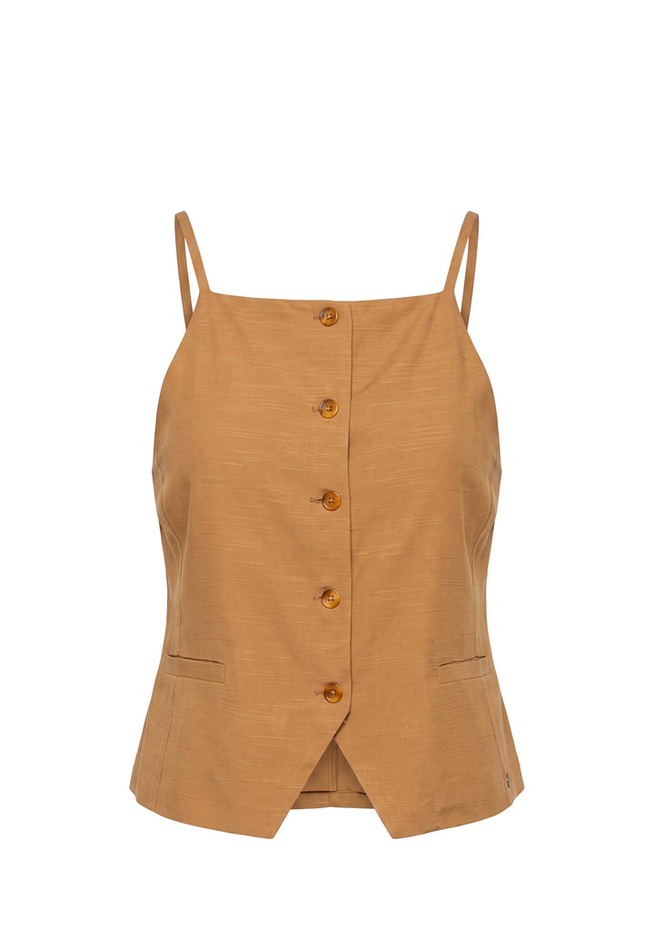 GILET DONNA Beige Surkana