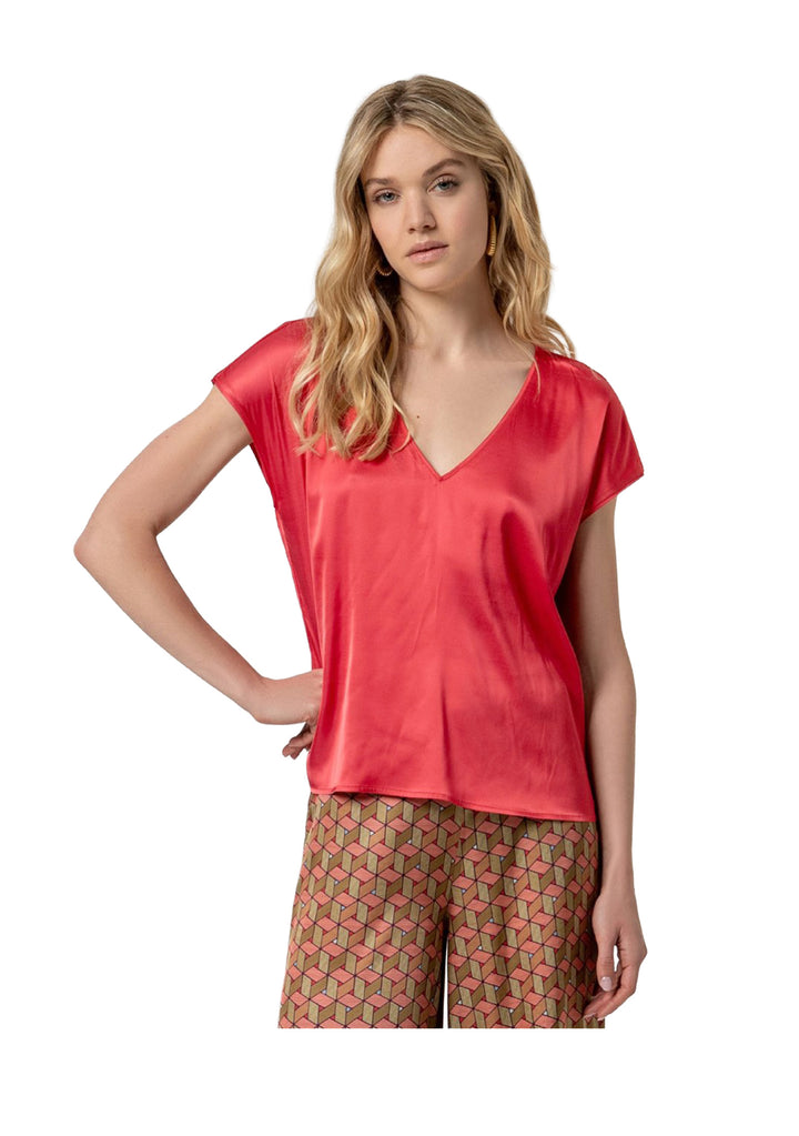 BLUSA DONNA Rosso Surkana