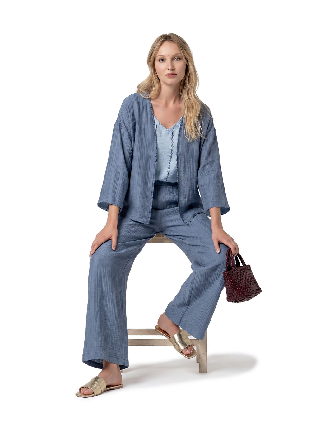 PANTALONE DONNA Blu Surkana