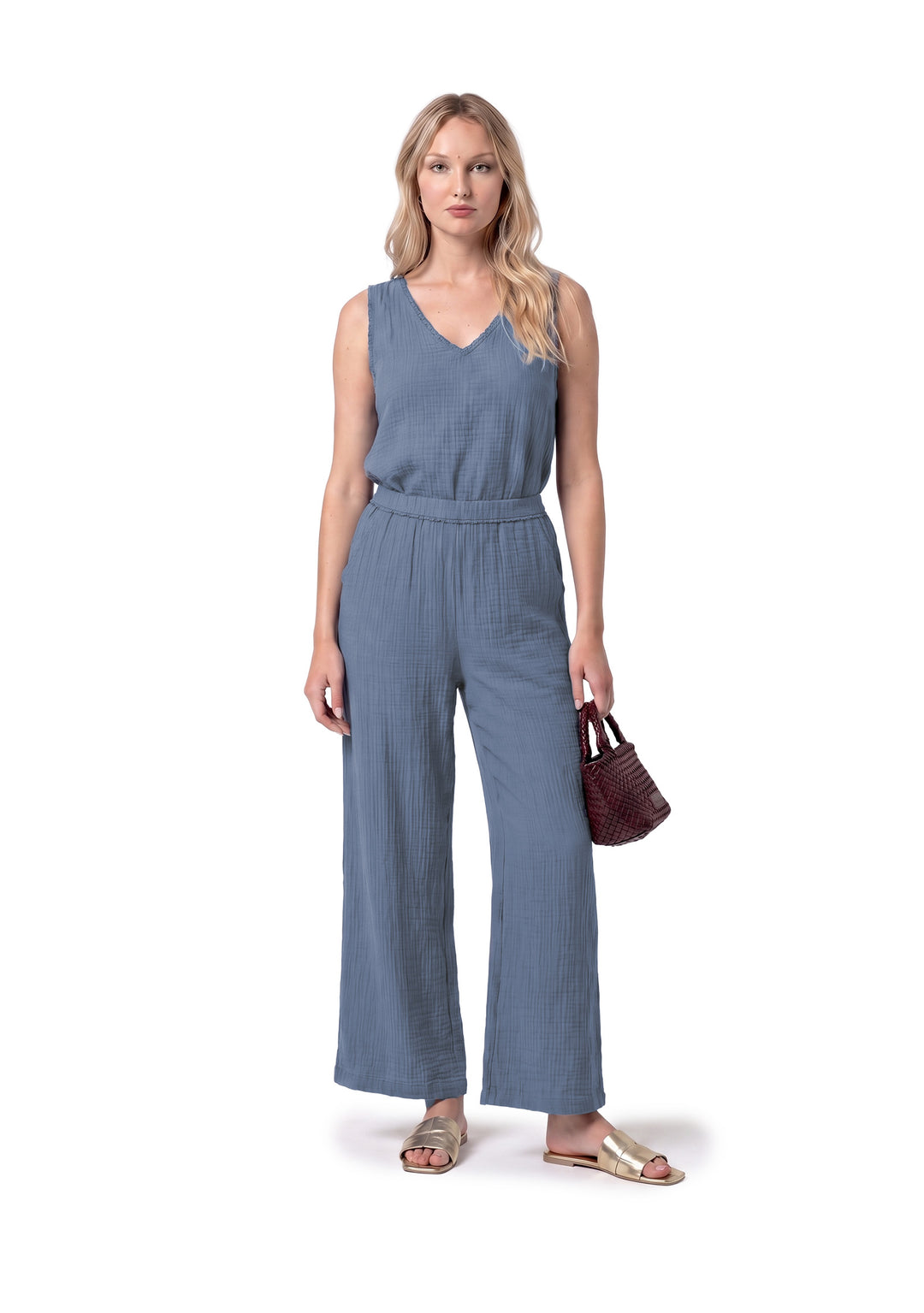 PANTALONE DONNA Blu Surkana