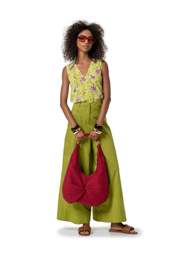 PANTALONE DONNA Verde Surkana
