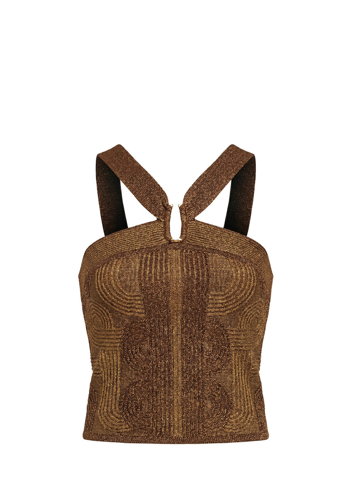 TOP DONNA Bronzo Aggèl Knitwear