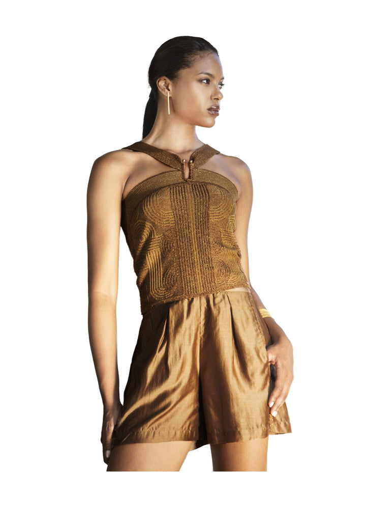 TOP DONNA Bronzo Aggèl Knitwear