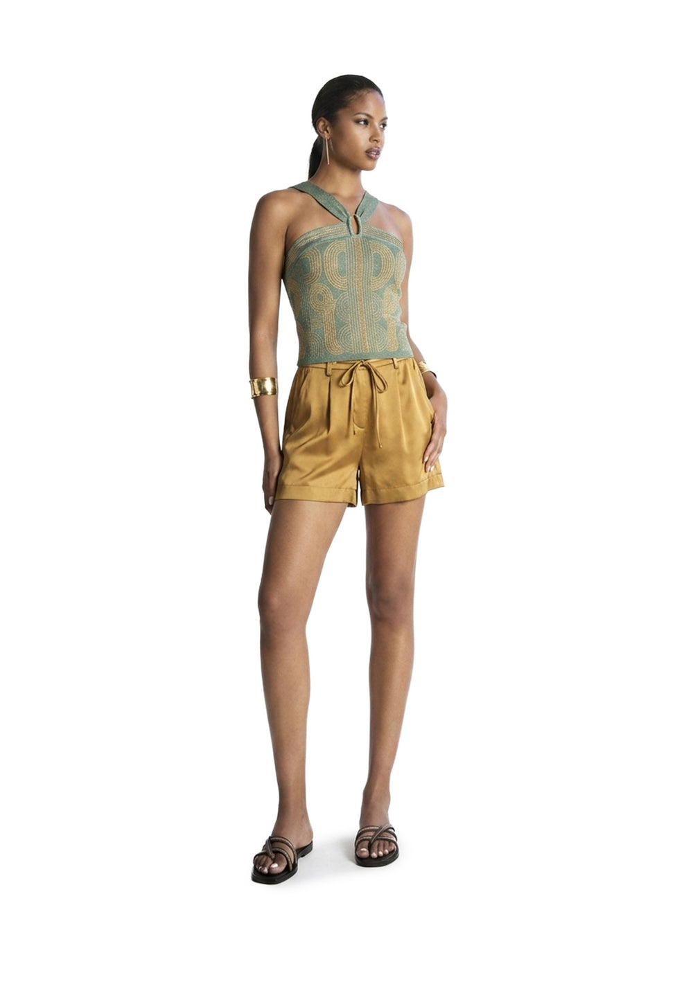 TOP DONNA Verde Aggèl Knitwear