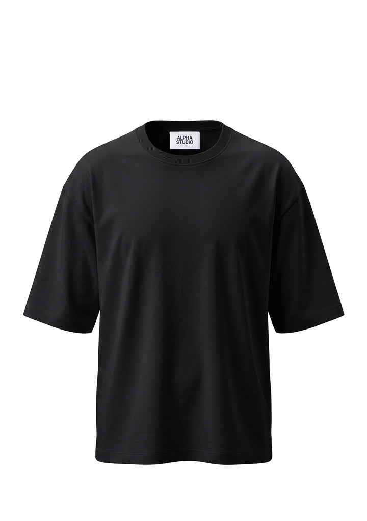 T-SHIRT UOMO Nero Alpha Studio
