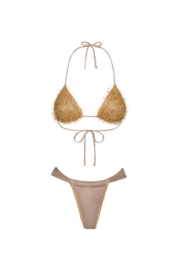 BIKINI TRIANGOLO Oro Effek