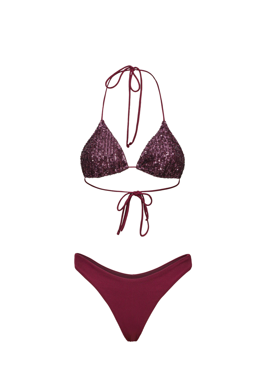 BIKINI TRIANGOLO Bordeaux Effek