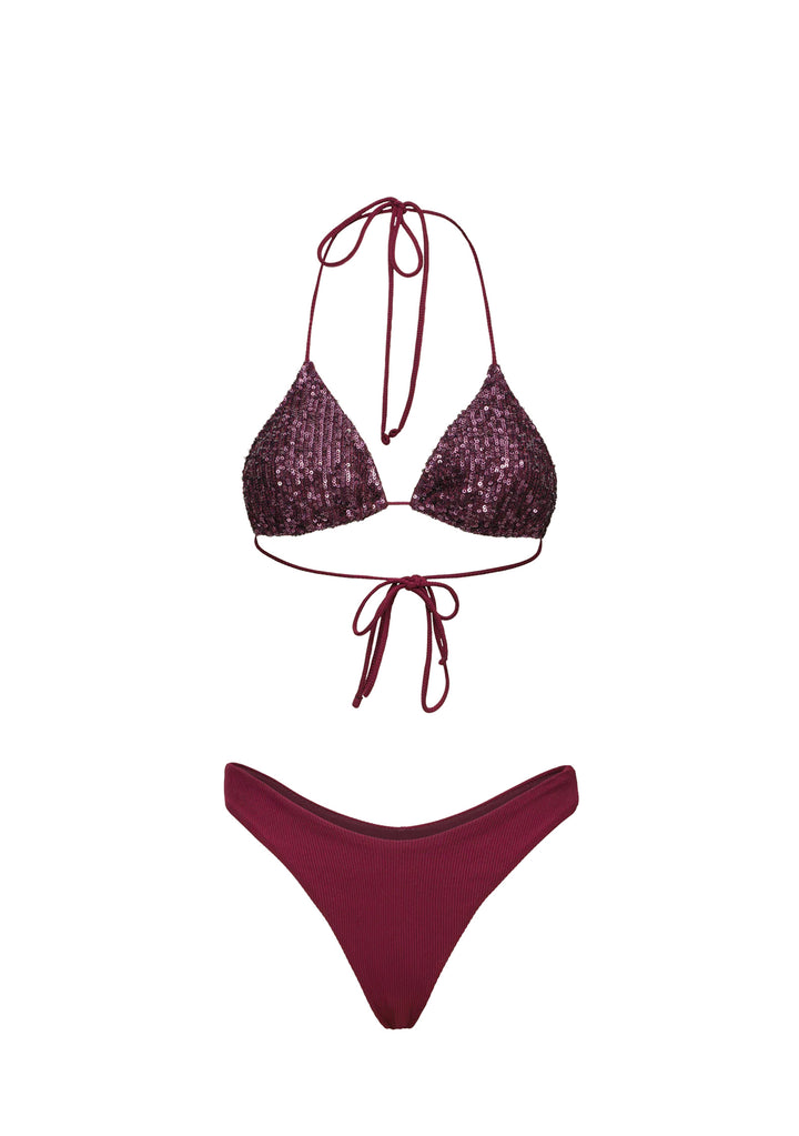 BIKINI TRIANGOLO Bordeaux Effek