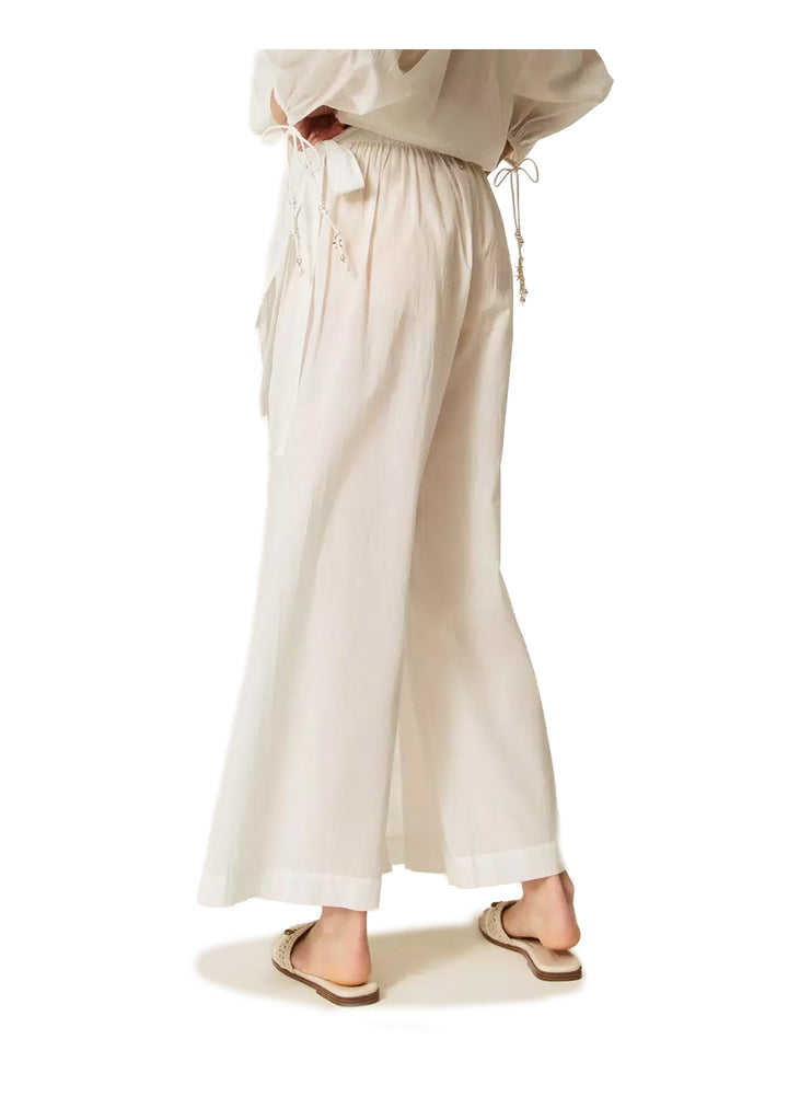 PANTALONE DONNA Panna Twinset