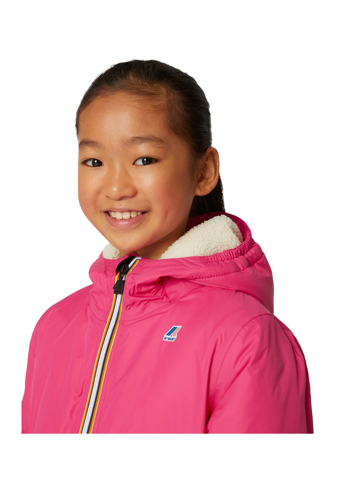 GIACCA JUNIOR Fuxia K-way