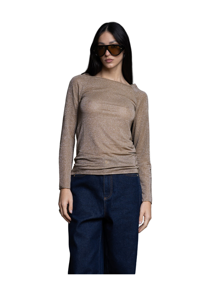 T-SHIRT DONNA Marrone Kaos