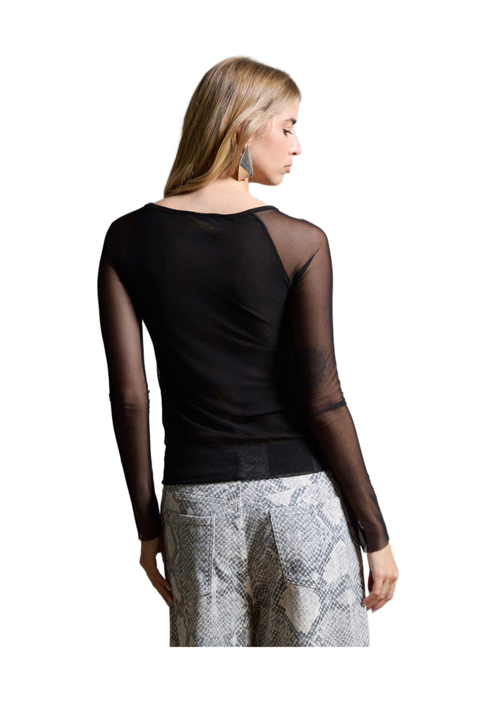 T-SHIRT DONNA Nero Kaos