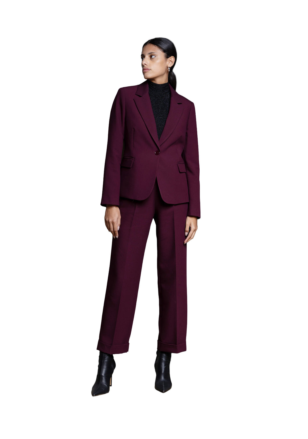 PANTALONE DONNA Bordeaux Kaos
