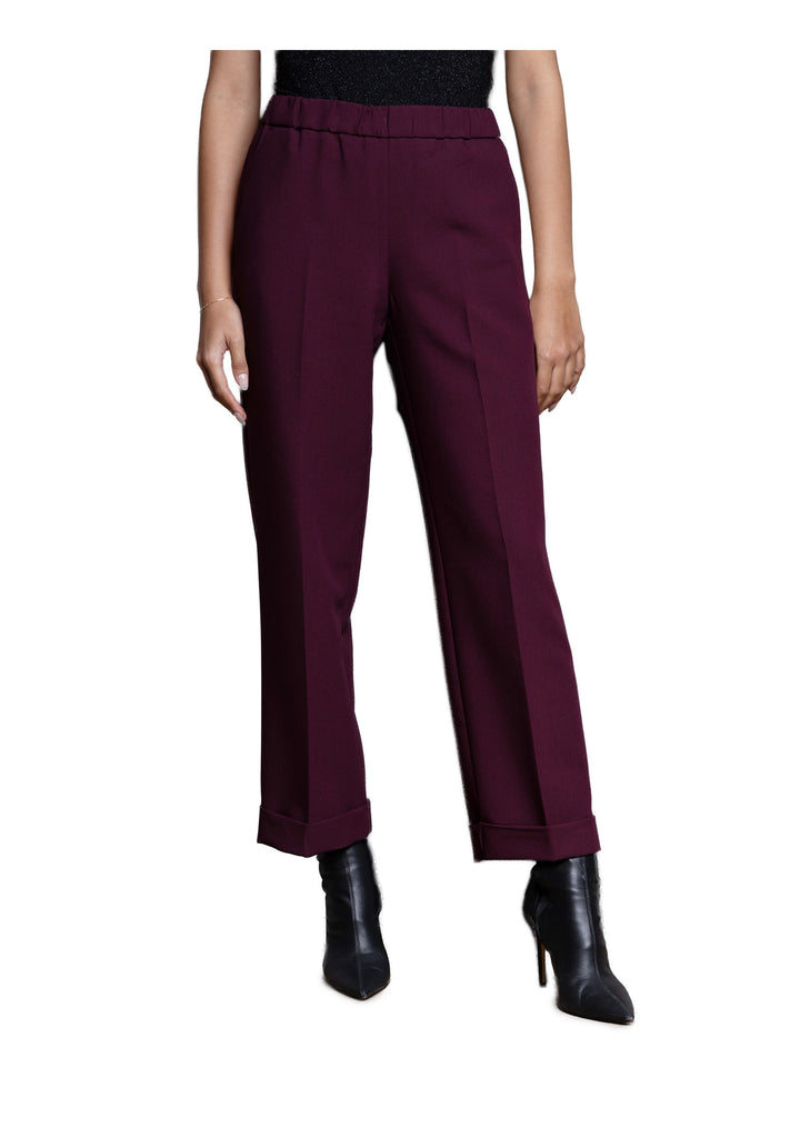 PANTALONE DONNA Bordeaux Kaos