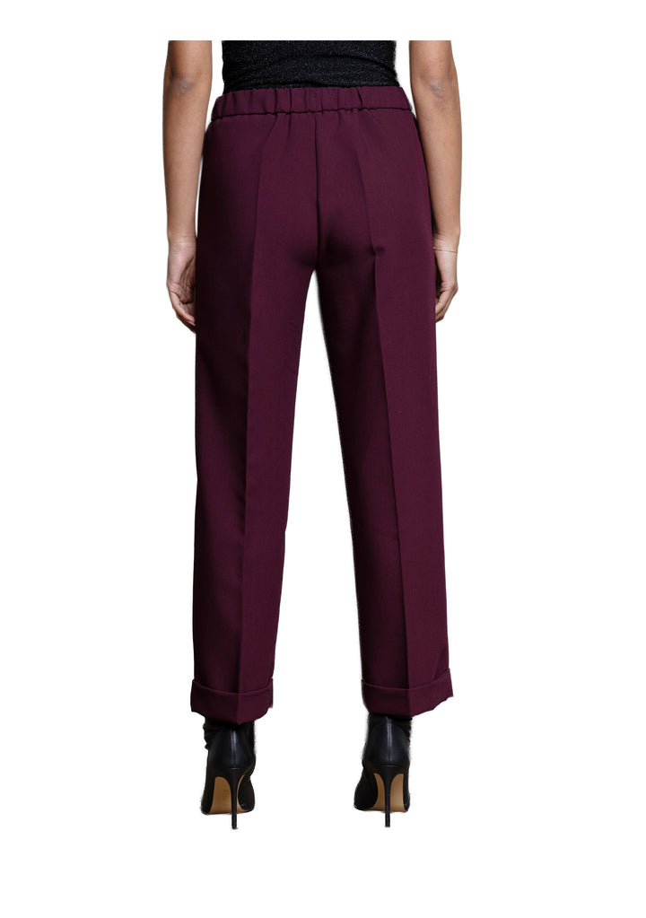 PANTALONE DONNA Bordeaux Kaos
