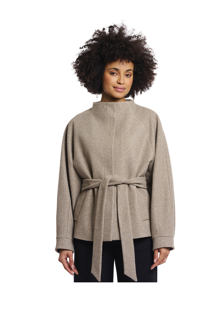 CAPPOTTO DONNA Tortora Rino&pelle