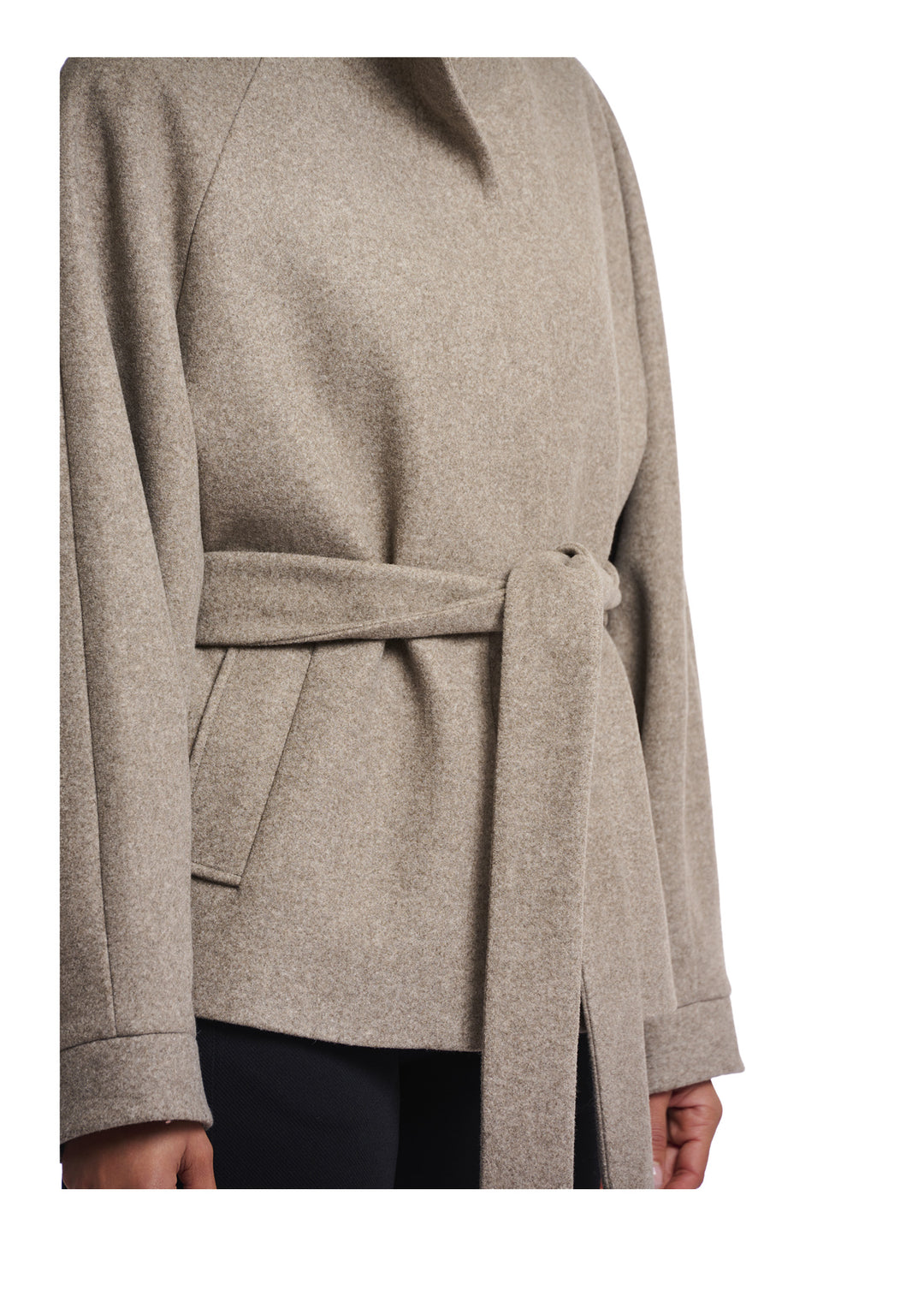 CAPPOTTO DONNA Tortora Rino&pelle