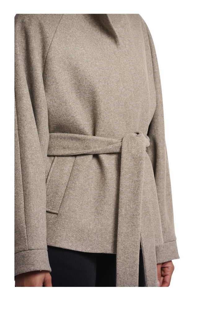 CAPPOTTO DONNA Tortora Rino&pelle