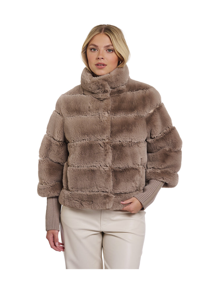 GIACCA DONNA Tortora Rino&pelle
