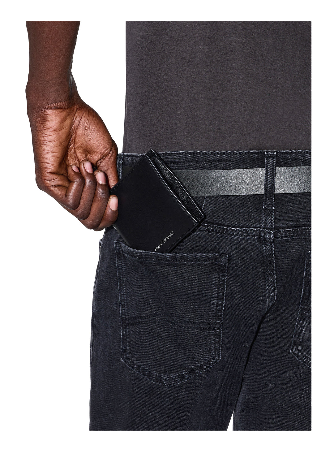 PORTAFOGLI Nero Armani Exchange