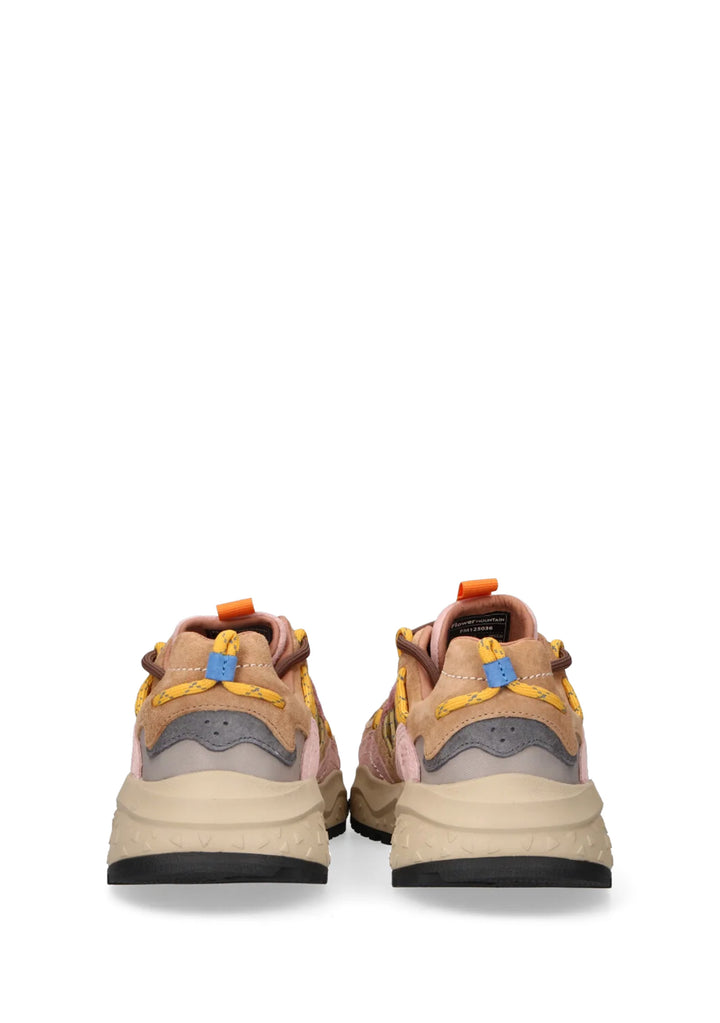 SNEAKERS DONNA Cognac Flower Mountain