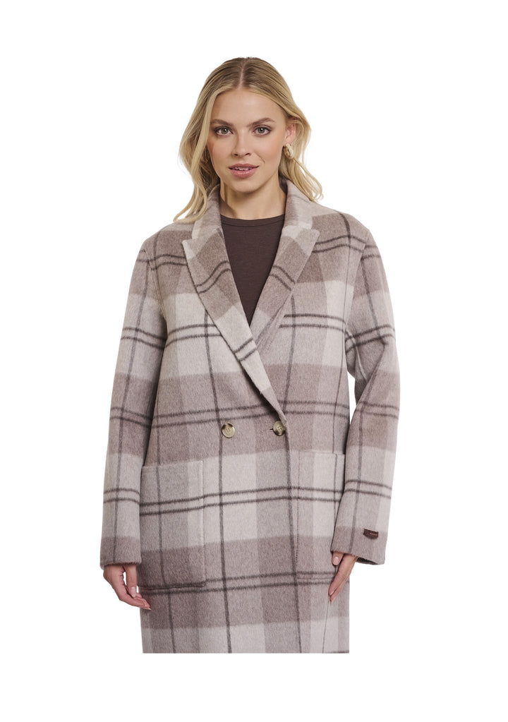 CAPPOTTO DONNA Tortora Rino&pelle