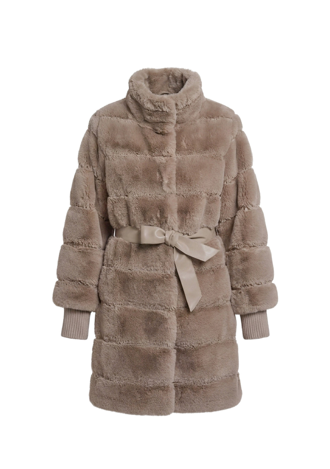 CAPPOTTO DONNA Tortora Rino&pelle