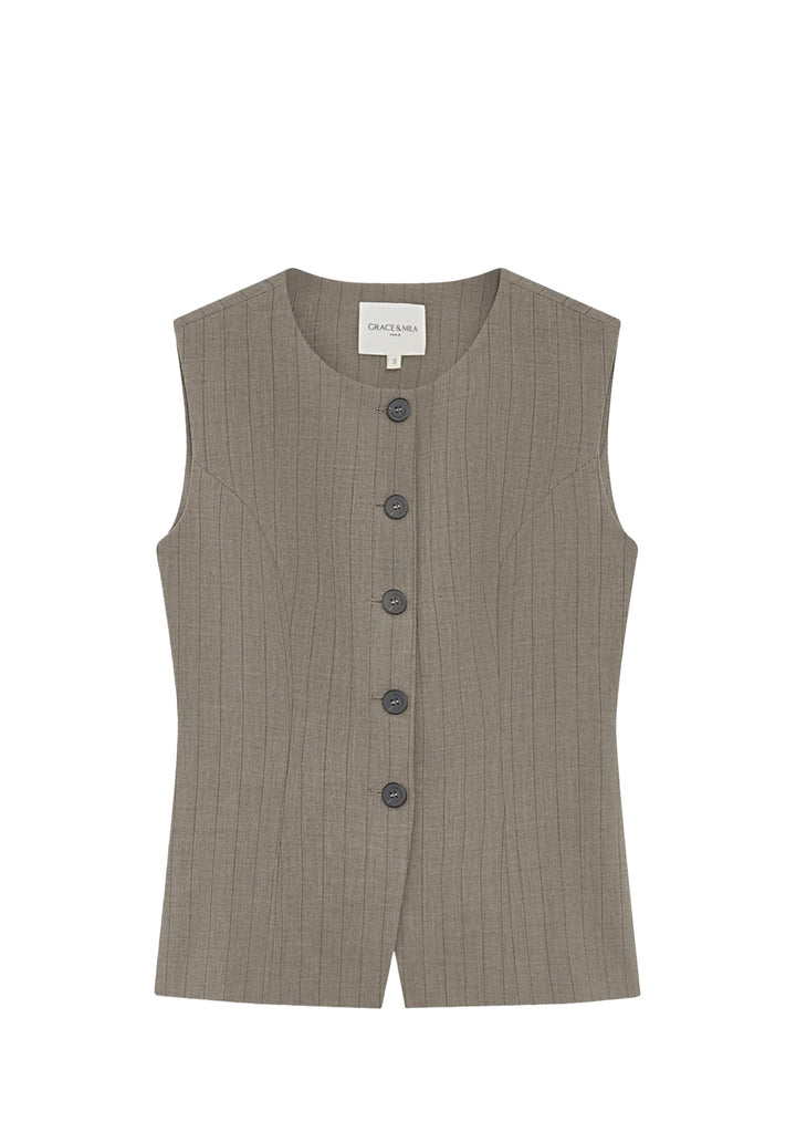 GILET DONNA Tortora Grace&mila