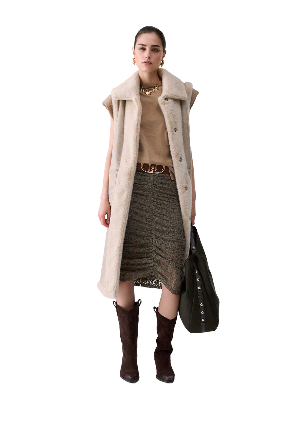 GILET DONNA Beige Liu-jo