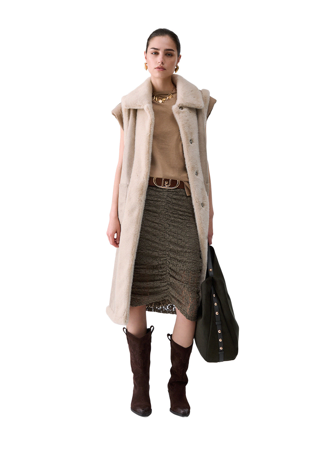 GILET DONNA Beige Liu-jo