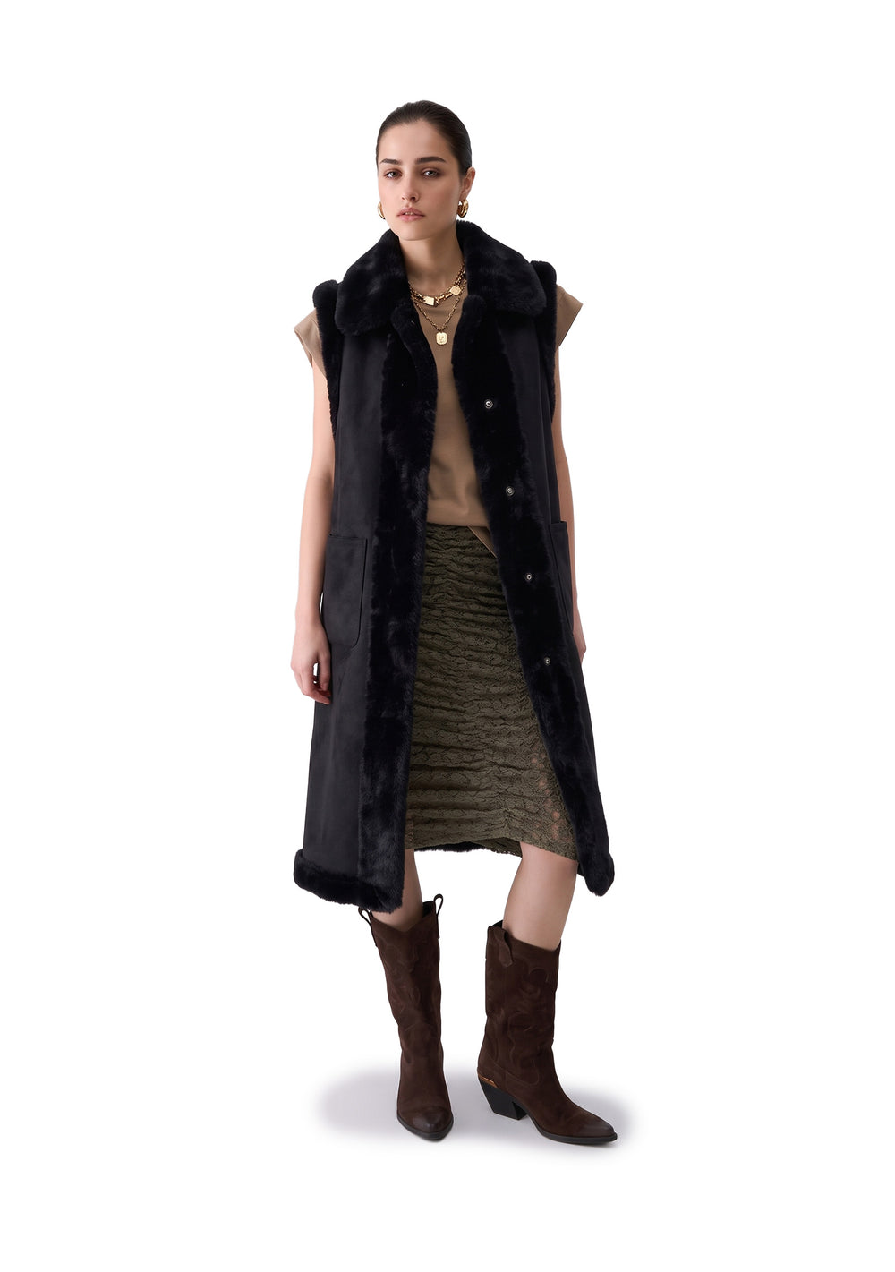 GILET DONNA Nero Liu-jo