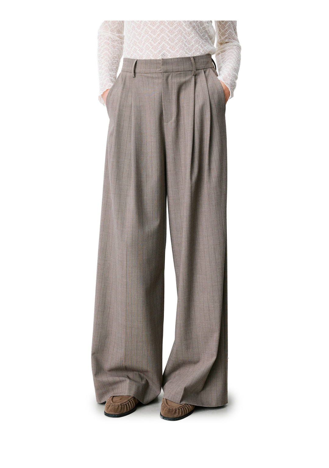 PANTALONE DONNA Tortora Grace&mila