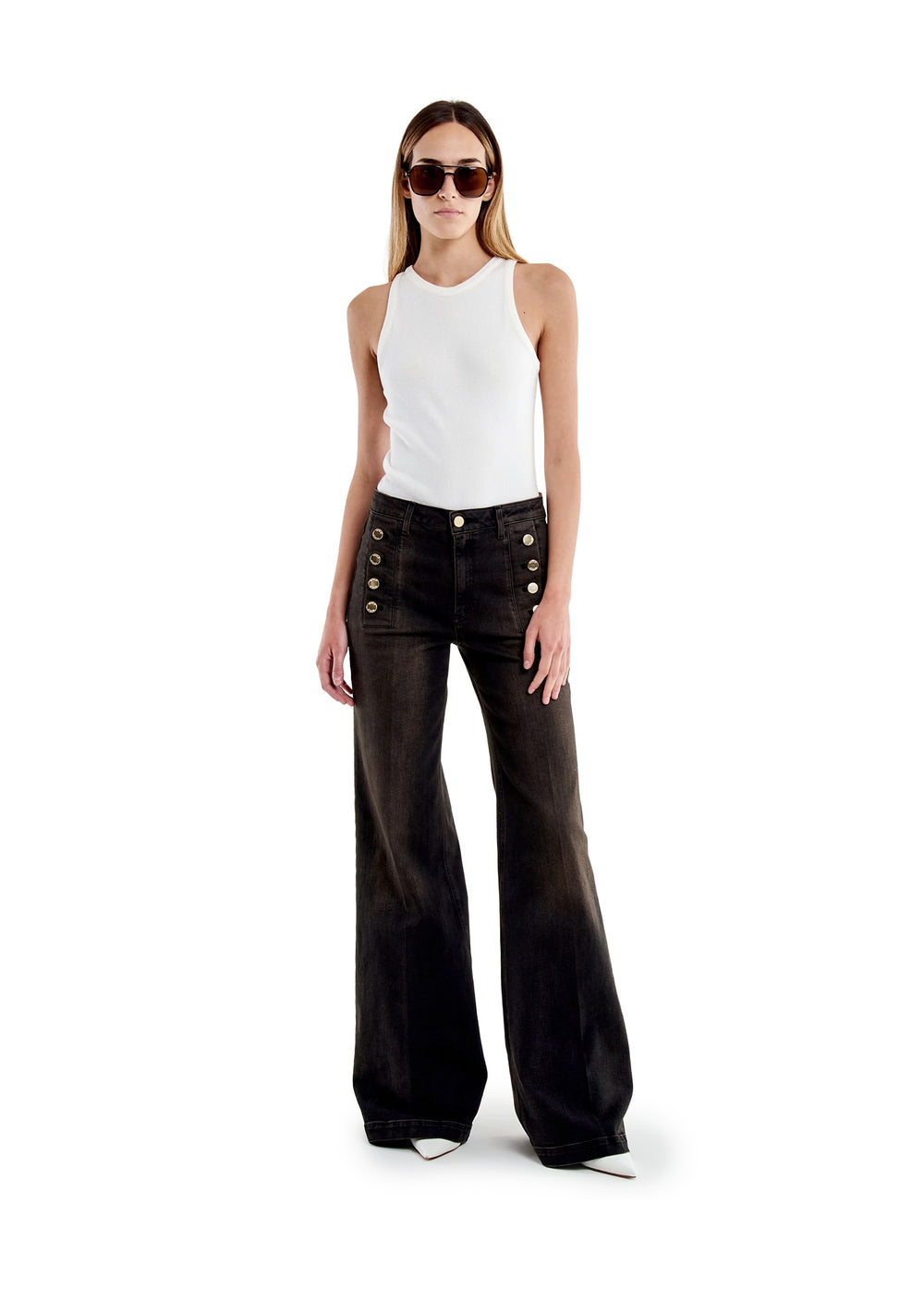 PANTALONE DONNA Nero Vicolo