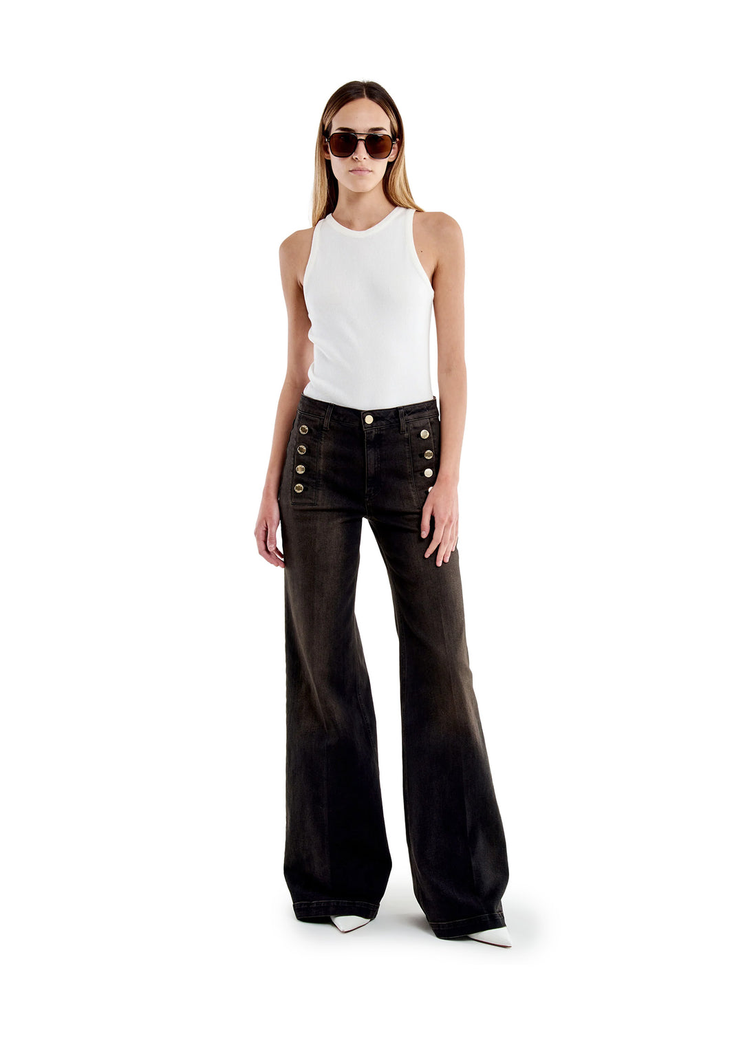 PANTALONE DONNA Nero Vicolo