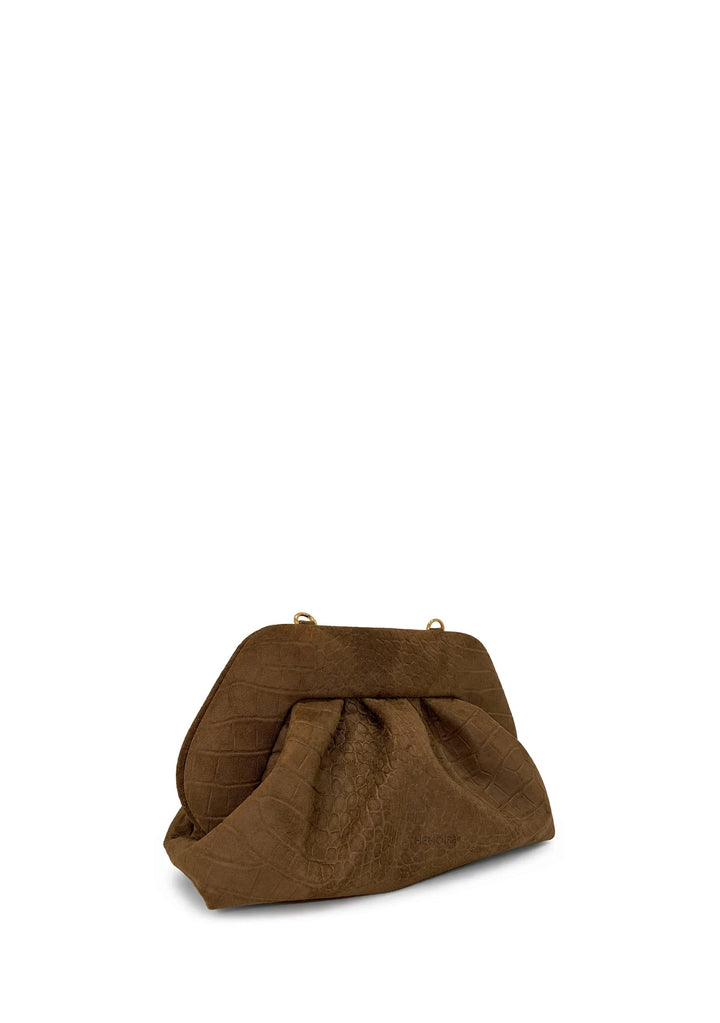 BORSA Marrone Themoirè