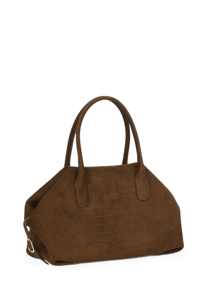 BORSA Marrone Themoirè