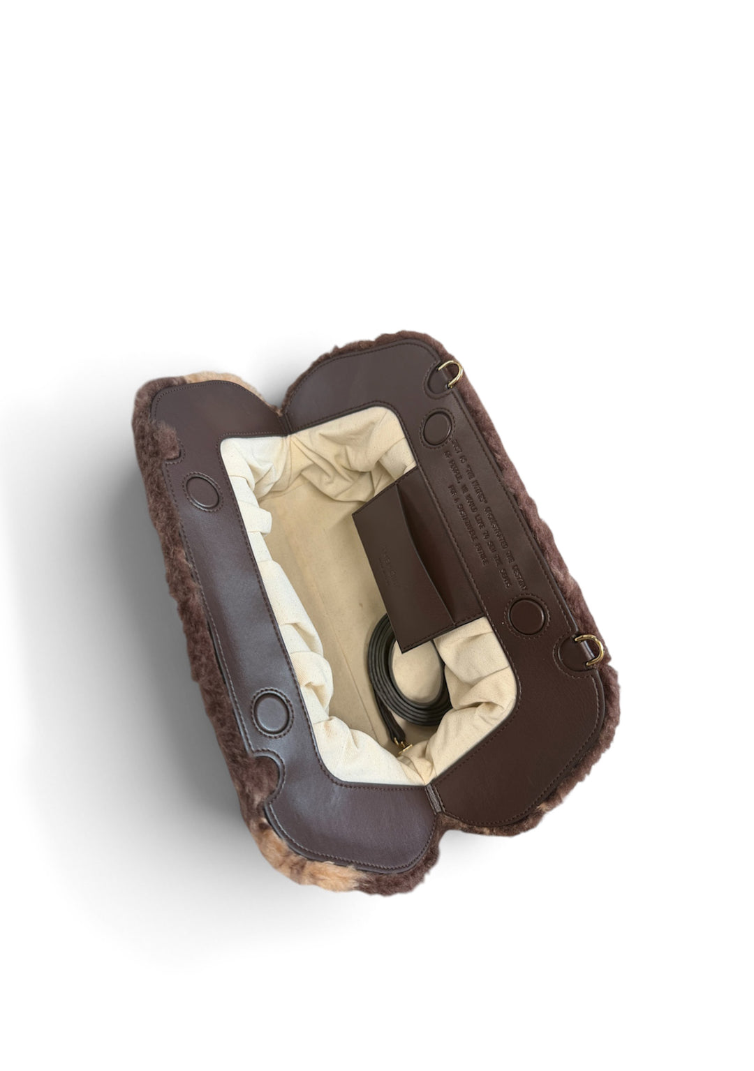 BORSA Marrone Themoirè