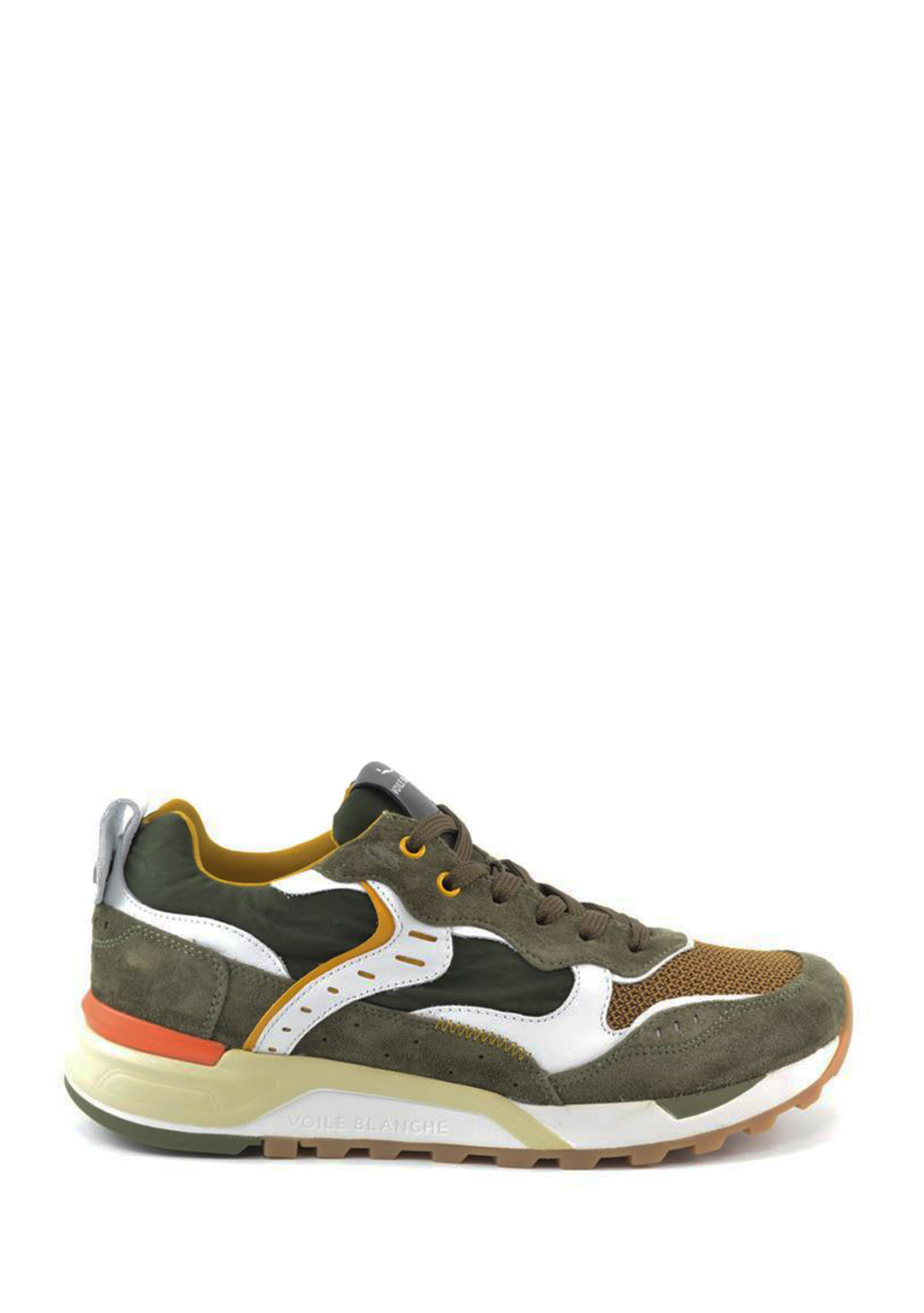 SNEAKERS UOMO Army Green/white Voile Blanche