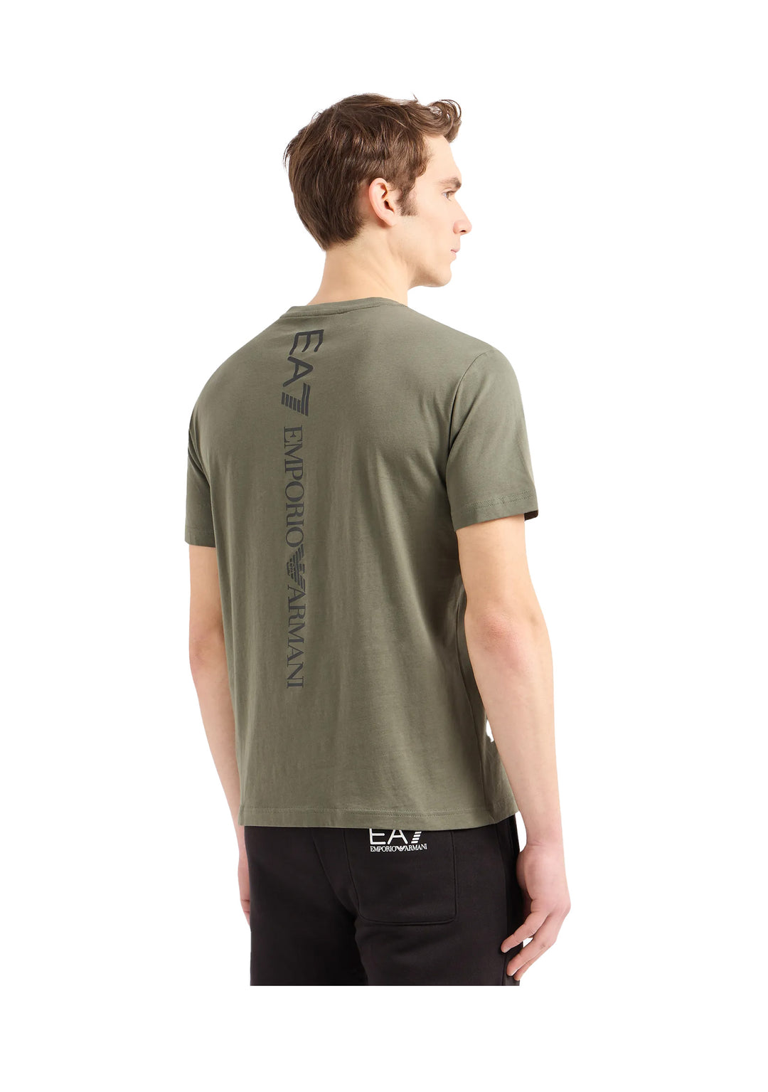 T-SHIRT UOMO Verde Militare Ea7 Emporio Armani