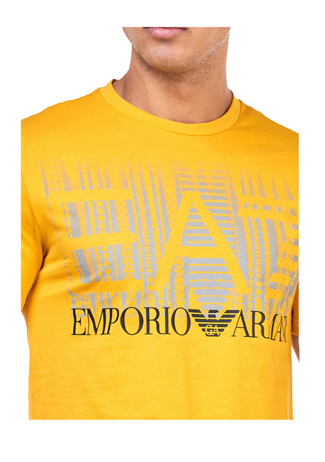 EA7 EMPORIO ARMANI Yellow Men's T-shirt