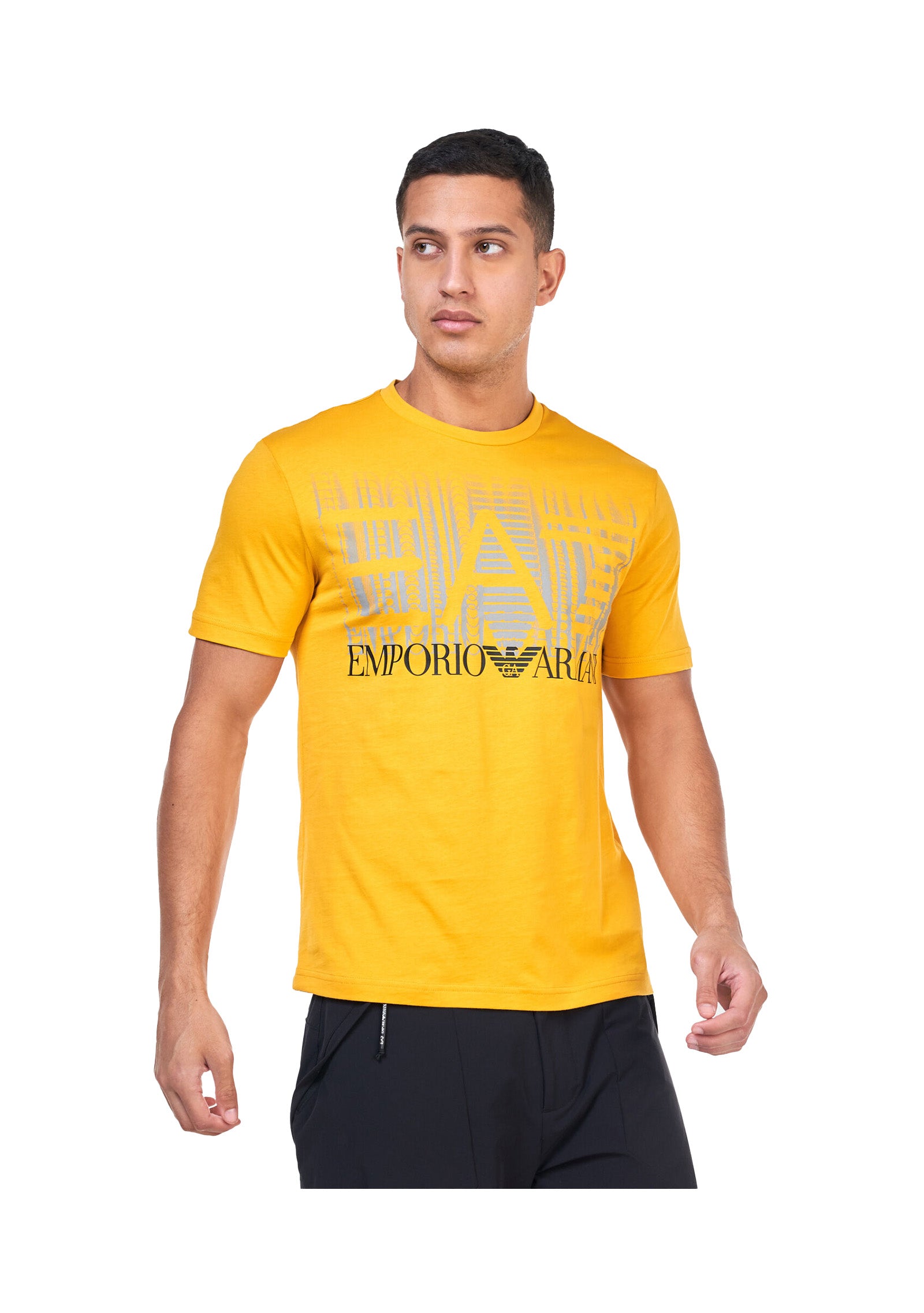 yellow armani t shirt