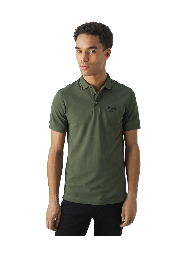 POLO UOMO Verde Militare Ea7 Emporio Armani