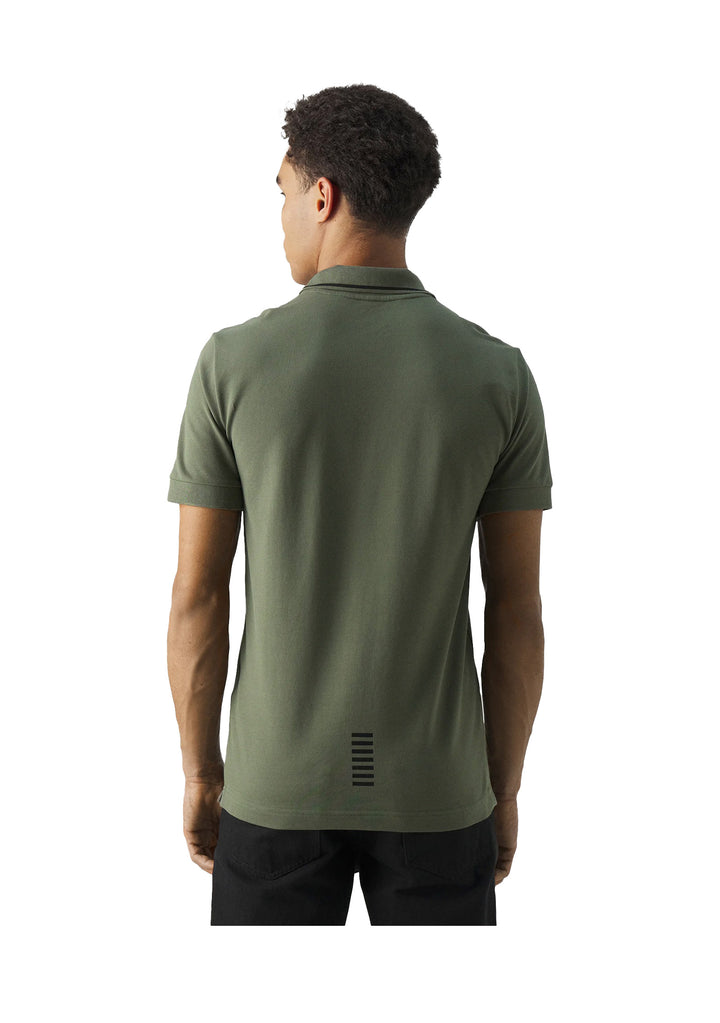 POLO UOMO Verde Militare Ea7 Emporio Armani