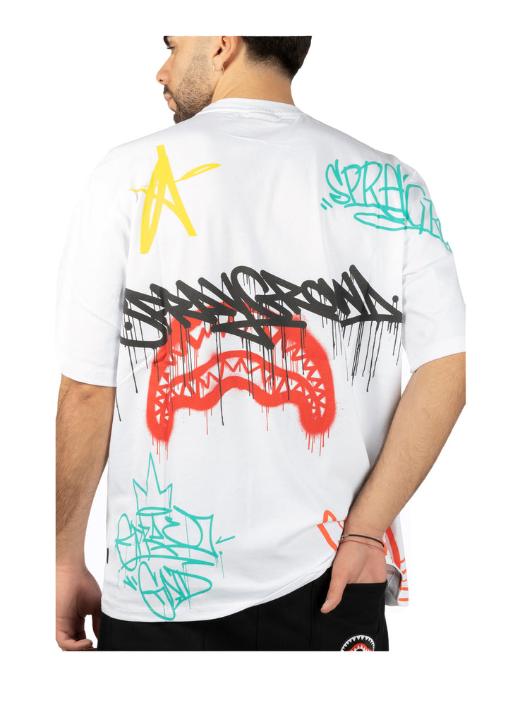 T-SHIRT UOMO Bianco Sprayground