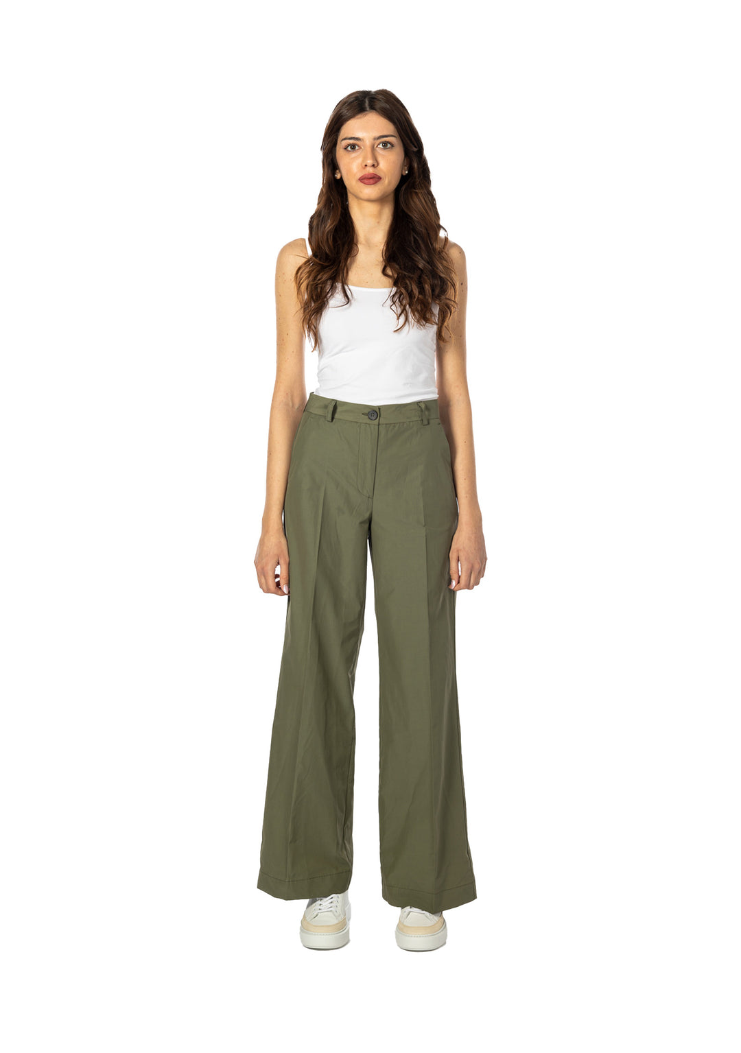 PANTALONE DONNA Verde Militare Solotre