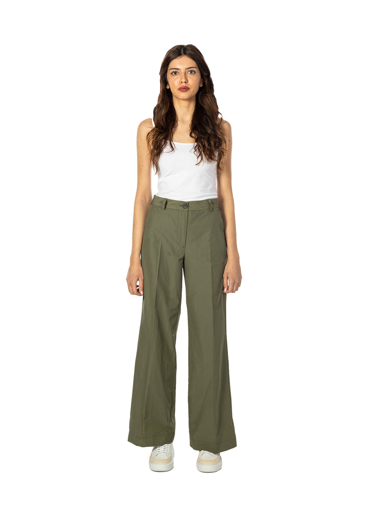 PANTALONE DONNA Verde Militare Solotre