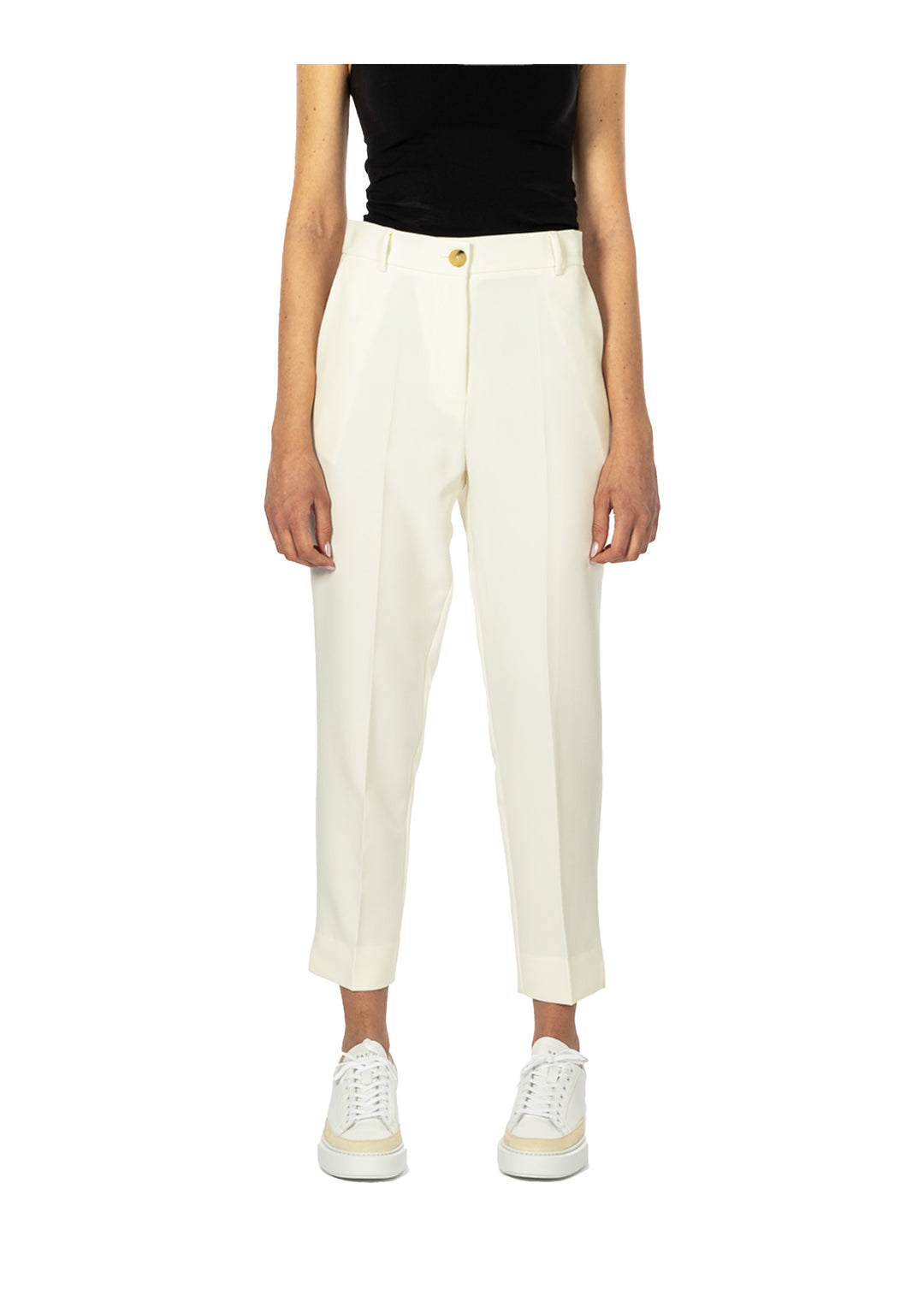 PANTALONE DONNA Bianco Solotre