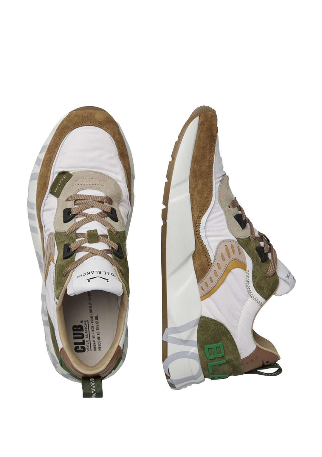 SNEAKERS UOMO Beige Voile Blanche